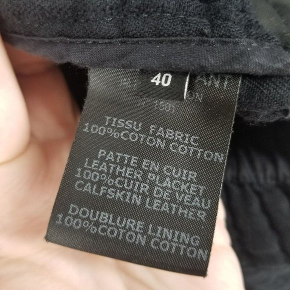 Isabel Marant Glasco Black Quilted Leather Belt Coat Size 40 Raw Hem Jacket - Picture 10 of 15